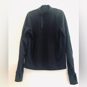 lululemon Men’s Black Long Sleeve 1/4 zip Shirt